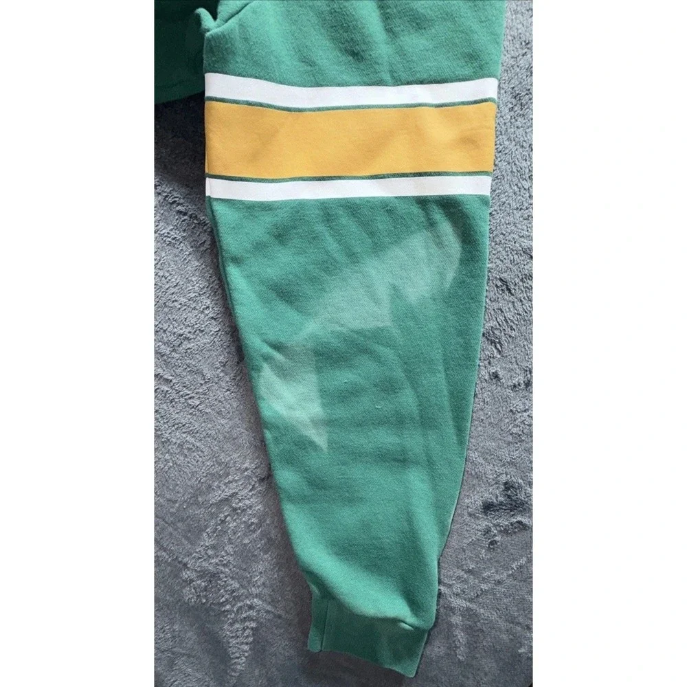 LEVIS 501 Graphic Crewneck Sweatshirt. Green, Yellow, & White. Sz. Large